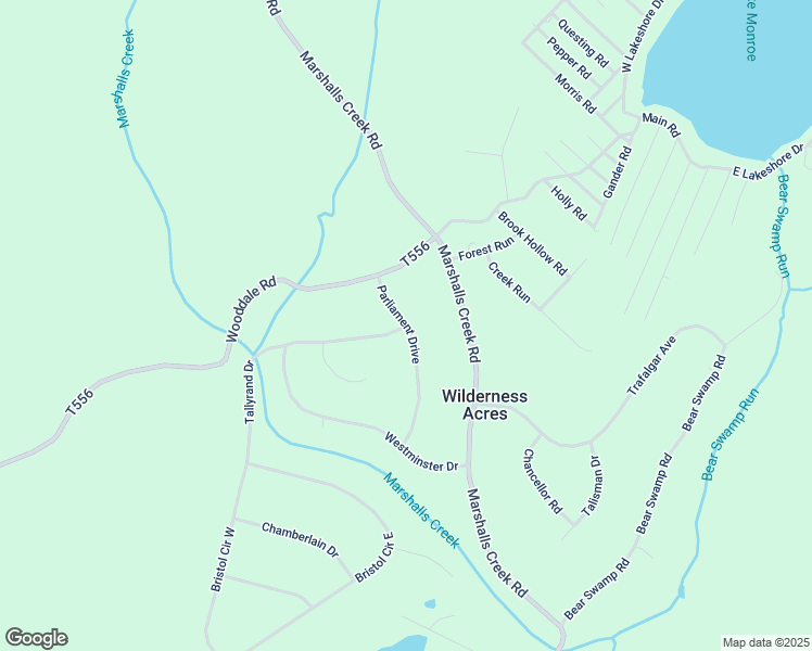 map of restaurants, bars, coffee shops, grocery stores, and more near 827 Wilderness Acres in East Stroudsburg