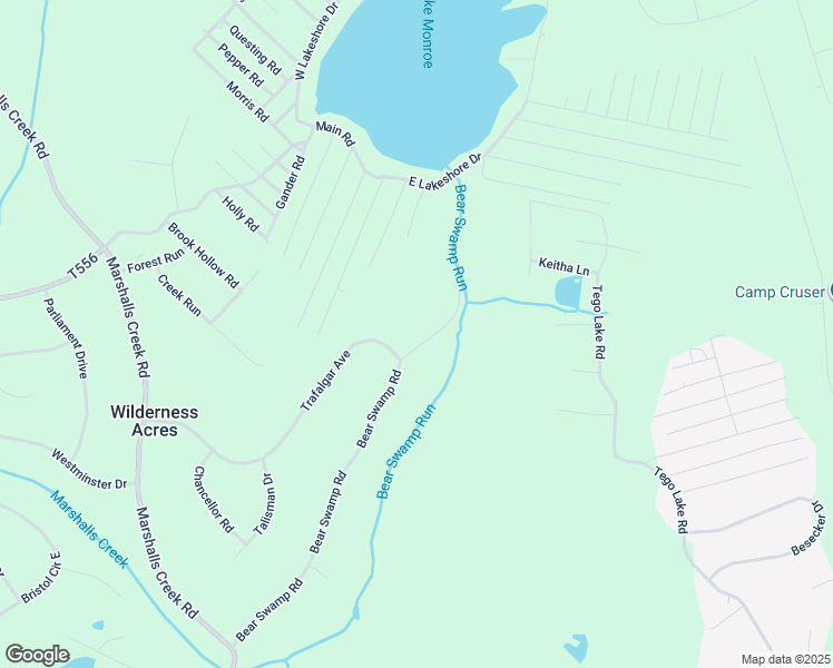 map of restaurants, bars, coffee shops, grocery stores, and more near 3251 Bear Swamp Road in East Stroudsburg