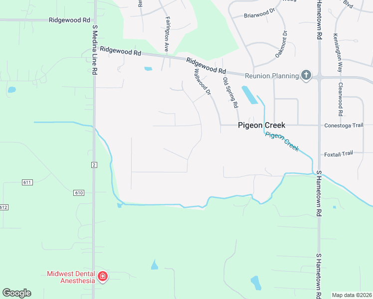 map of restaurants, bars, coffee shops, grocery stores, and more near in Pigeon Creek