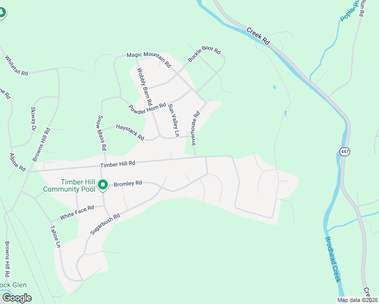 map of restaurants, bars, coffee shops, grocery stores, and more near 52 Timber Hill Road in Henryville