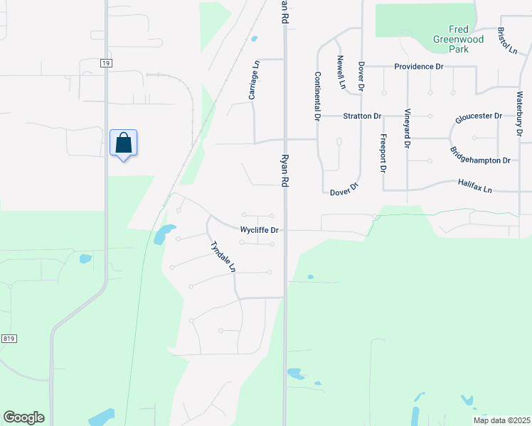 map of restaurants, bars, coffee shops, grocery stores, and more near 5990 Ryan Road in Medina