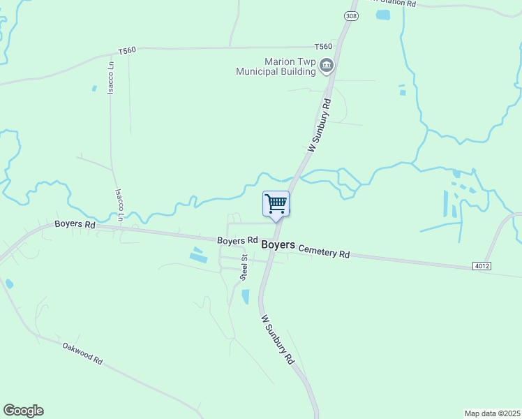 map of restaurants, bars, coffee shops, grocery stores, and more near in Boyers