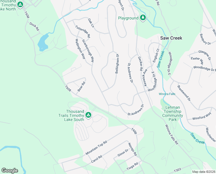 map of restaurants, bars, coffee shops, grocery stores, and more near 2228 Bellingham Drive in East Stroudsburg
