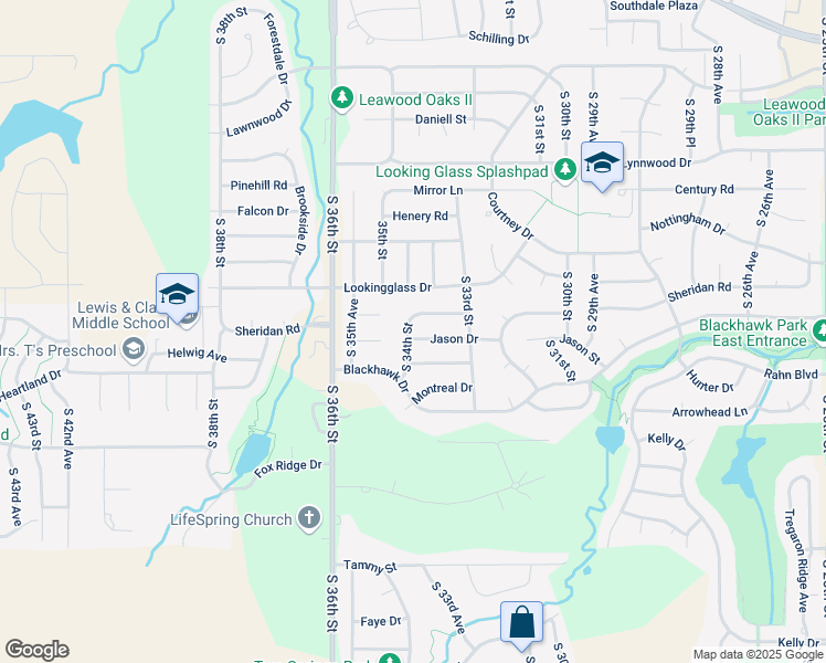 map of restaurants, bars, coffee shops, grocery stores, and more near 3318 Jason Drive in Bellevue