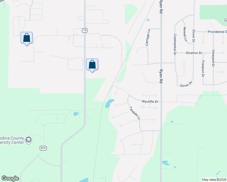 map of restaurants, bars, coffee shops, grocery stores, and more near 6000 Hus Circle in Medina
