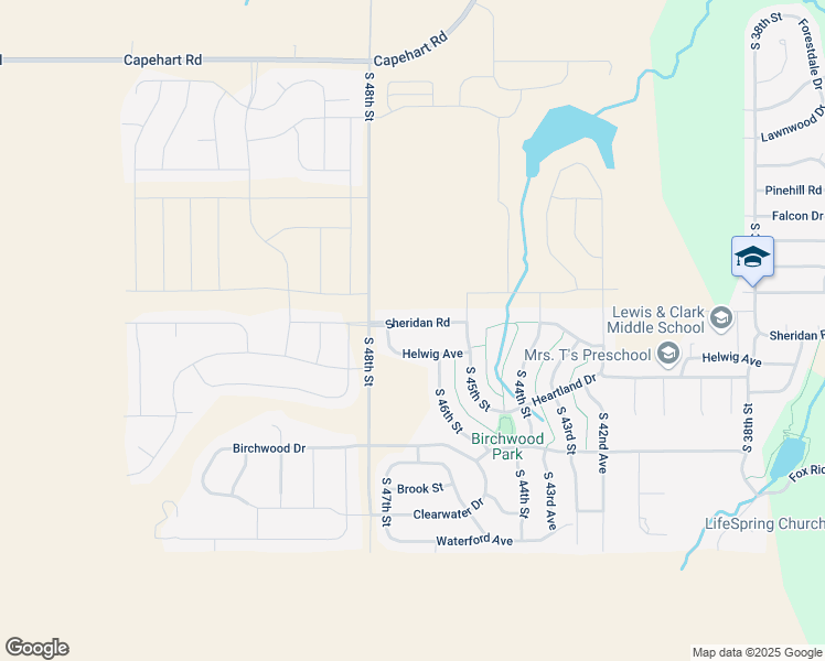 map of restaurants, bars, coffee shops, grocery stores, and more near 4602 Sheridan Road in Bellevue