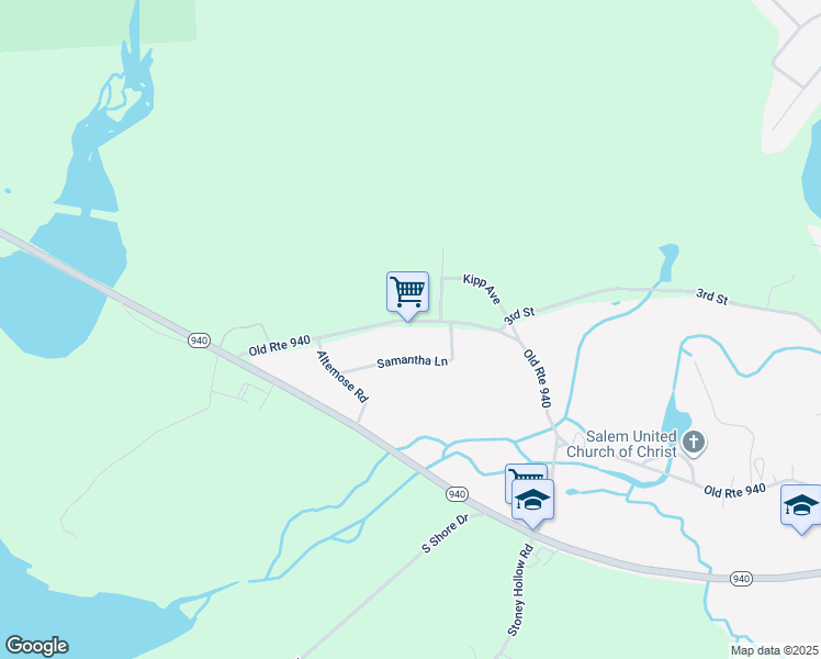 map of restaurants, bars, coffee shops, grocery stores, and more near 176 Old Route 940 in Pocono Pines