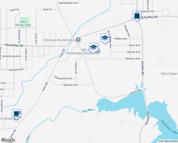 map of restaurants, bars, coffee shops, grocery stores, and more near 813 Liberty Road in Youngstown