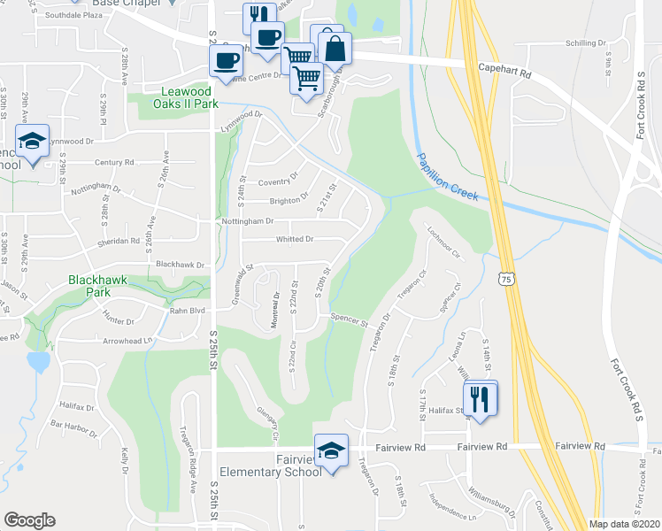 map of restaurants, bars, coffee shops, grocery stores, and more near 2135 Greenwald Street in Bellevue
