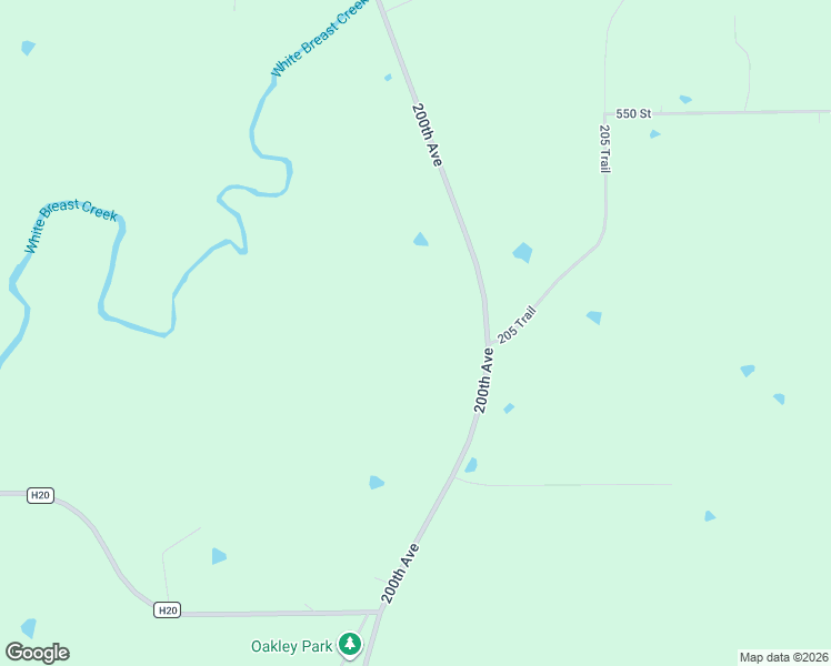 map of restaurants, bars, coffee shops, grocery stores, and more near 54575 200th Avenue in Chariton