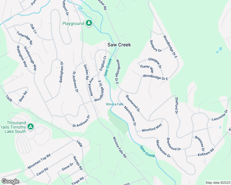 map of restaurants, bars, coffee shops, grocery stores, and more near 331 Manchester Drive in Saw Creek