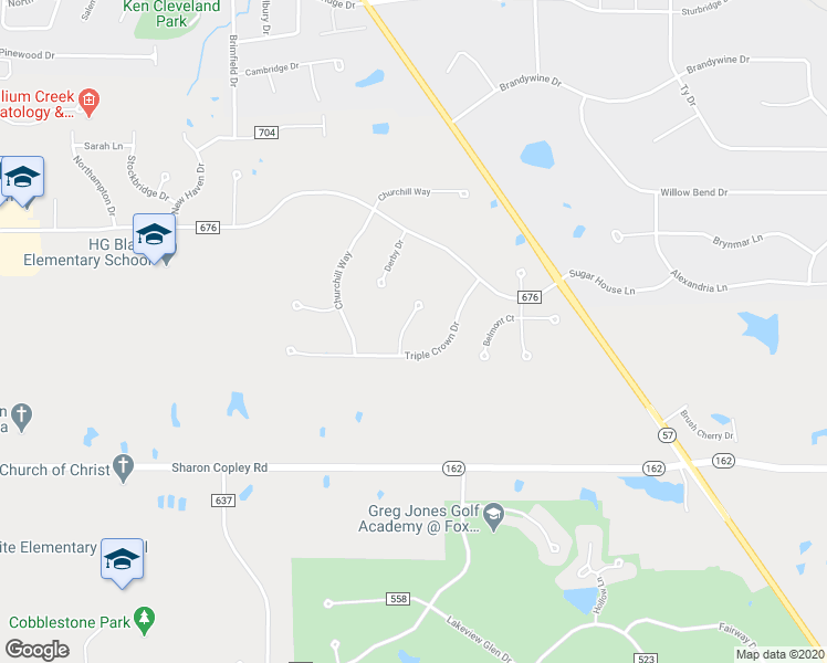 map of restaurants, bars, coffee shops, grocery stores, and more near 4451 Secretariat Court in Medina