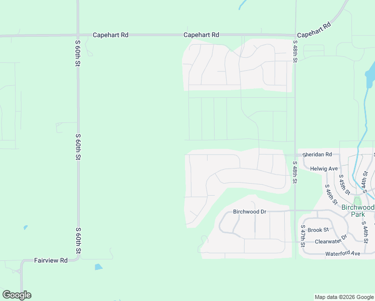 map of restaurants, bars, coffee shops, grocery stores, and more near Sheridan Road in Papillion
