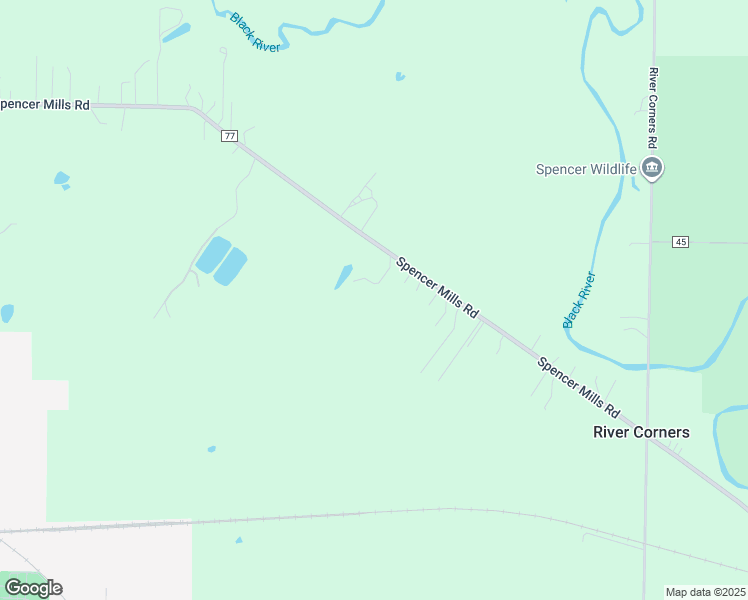 map of restaurants, bars, coffee shops, grocery stores, and more near in Spencer