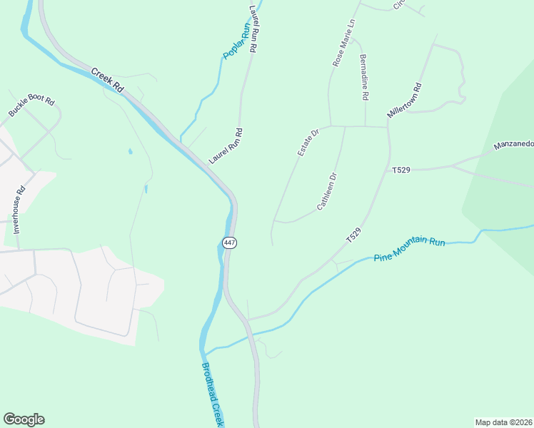 map of restaurants, bars, coffee shops, grocery stores, and more near 183 Cathleen Drive in East Stroudsburg