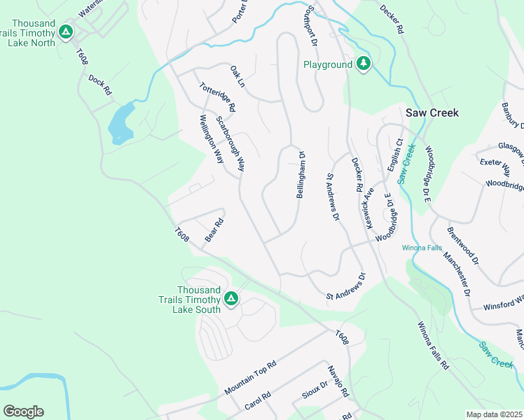 map of restaurants, bars, coffee shops, grocery stores, and more near 232 Bellingham Drive in Bushkill
