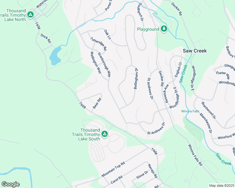 map of restaurants, bars, coffee shops, grocery stores, and more near 232 Bellingham Drive in Bushkill