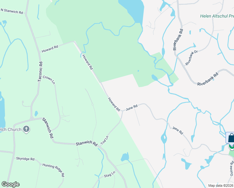 map of restaurants, bars, coffee shops, grocery stores, and more near 470A June Road in Stamford