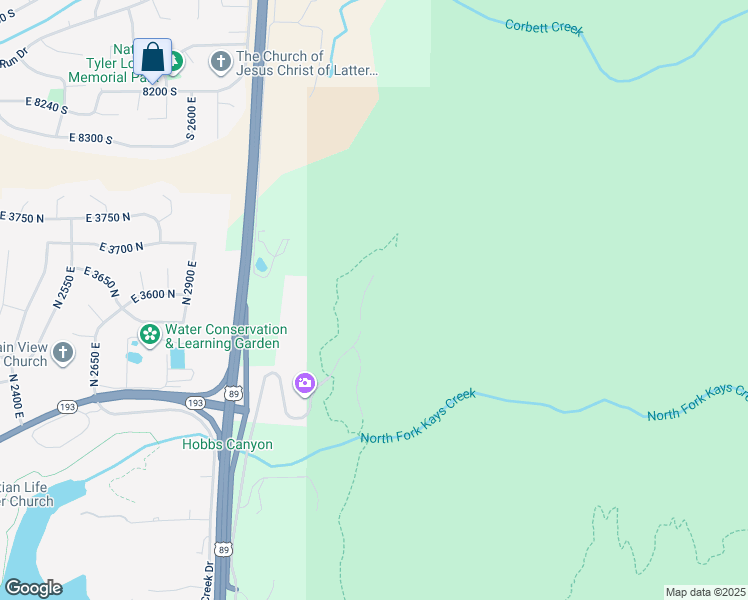 map of restaurants, bars, coffee shops, grocery stores, and more near 3532 N Layton Ridge Dr in Layton