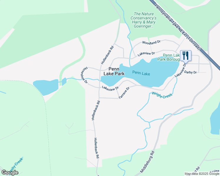 map of restaurants, bars, coffee shops, grocery stores, and more near 1359 Lakeview Dr in White Haven