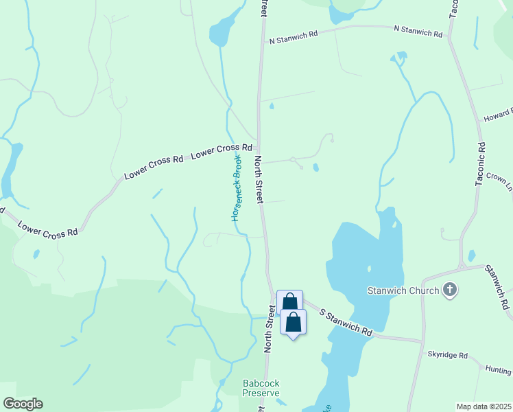 map of restaurants, bars, coffee shops, grocery stores, and more near 783 North Street in Greenwich