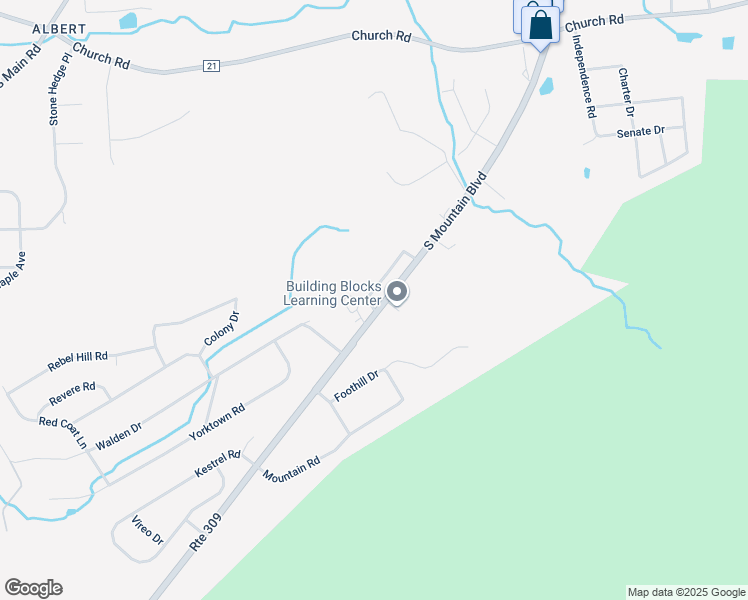 map of restaurants, bars, coffee shops, grocery stores, and more near 22 Mill Street in Mountain Top