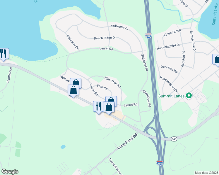 map of restaurants, bars, coffee shops, grocery stores, and more near 1013B Fern Rd in Monroe