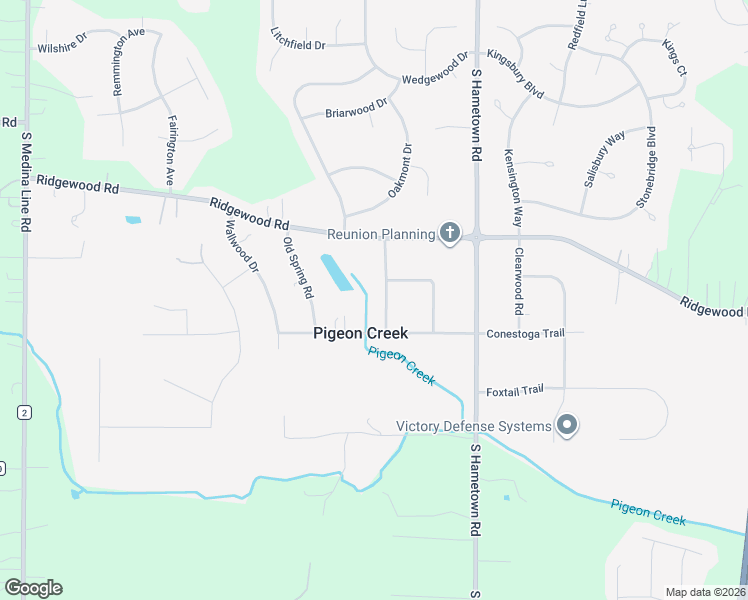 map of restaurants, bars, coffee shops, grocery stores, and more near 876 Meadow Wood Lane in Akron