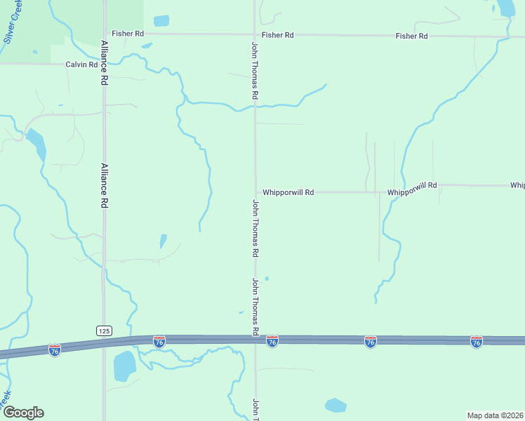 map of restaurants, bars, coffee shops, grocery stores, and more near 4508 John Thomas Road in Ravenna
