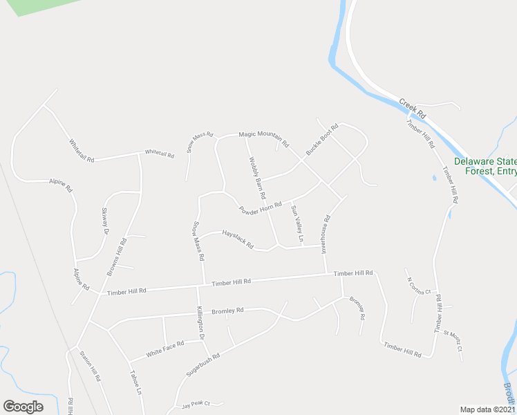 map of restaurants, bars, coffee shops, grocery stores, and more near 253 Powder Horn Road in Henryville