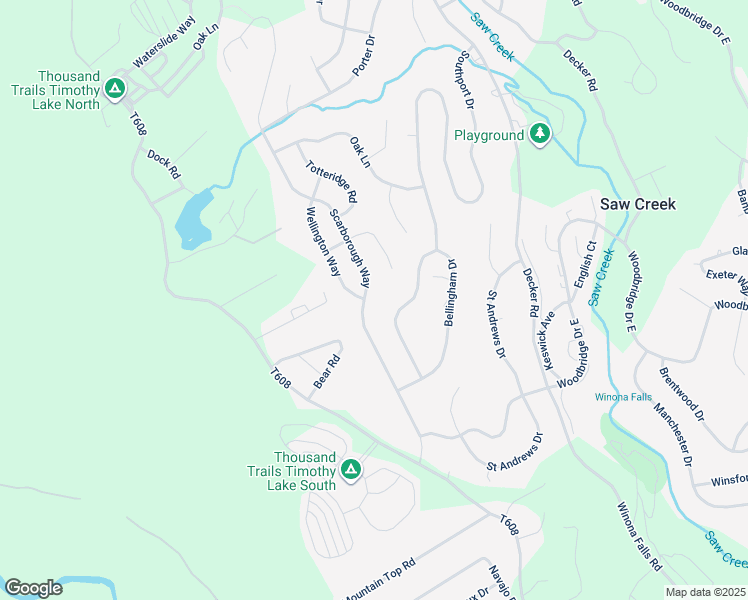 map of restaurants, bars, coffee shops, grocery stores, and more near 2213 Scarborough Way in Saw Creek