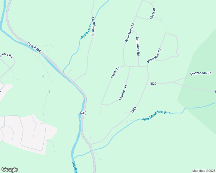 map of restaurants, bars, coffee shops, grocery stores, and more near 115 Estate Drive in East Stroudsburg