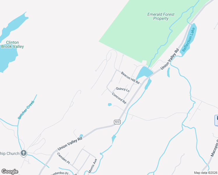 map of restaurants, bars, coffee shops, grocery stores, and more near 30 Concord Road in West Milford