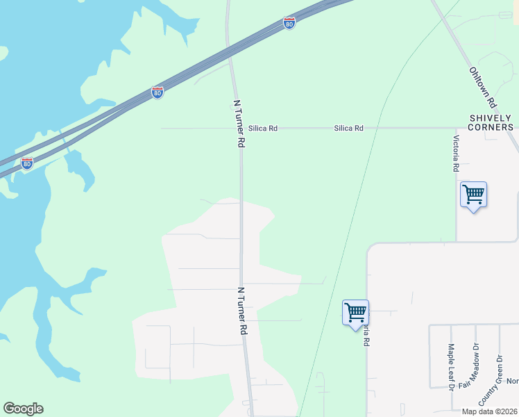 map of restaurants, bars, coffee shops, grocery stores, and more near 419 North Turner Road in Youngstown