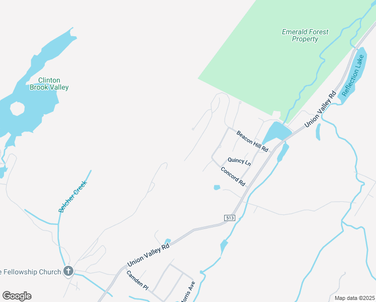 map of restaurants, bars, coffee shops, grocery stores, and more near 54F Beacon Hill Road in West Milford