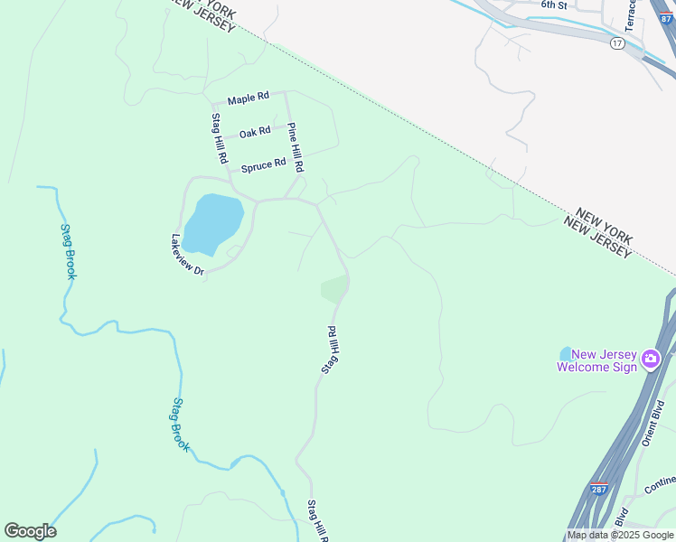 map of restaurants, bars, coffee shops, grocery stores, and more near 12 Stag Hill Rd in Mahwah