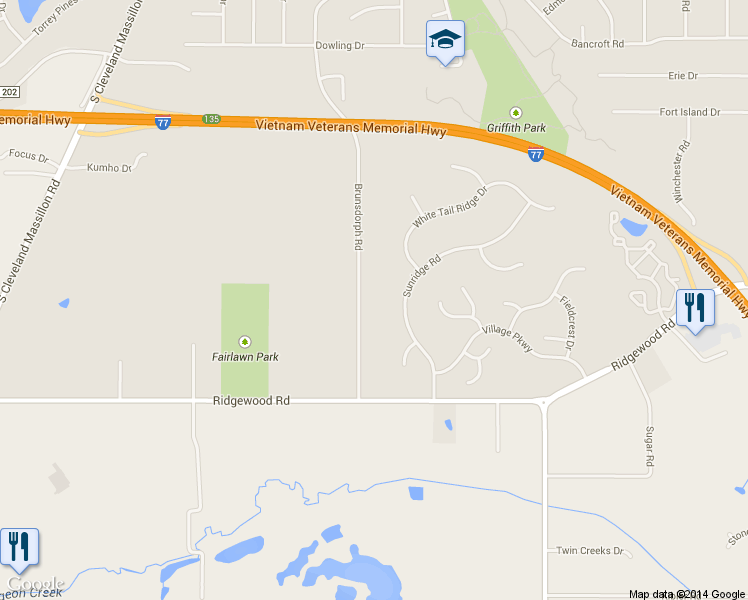 map of restaurants, bars, coffee shops, grocery stores, and more near 825 Brunsdorph Rd in Fairlawn