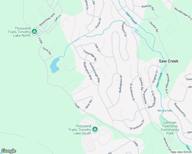 map of restaurants, bars, coffee shops, grocery stores, and more near 2196 Scarborough Way in East Stroudsburg