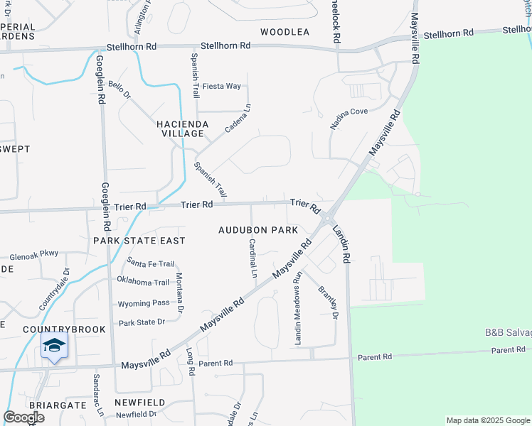map of restaurants, bars, coffee shops, grocery stores, and more near 8960 Trier Road in Fort Wayne