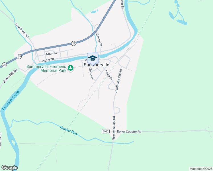 map of restaurants, bars, coffee shops, grocery stores, and more near Horseshoe Road in Summerville