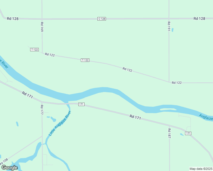 map of restaurants, bars, coffee shops, grocery stores, and more near 21494 Road 122 in Oakwood