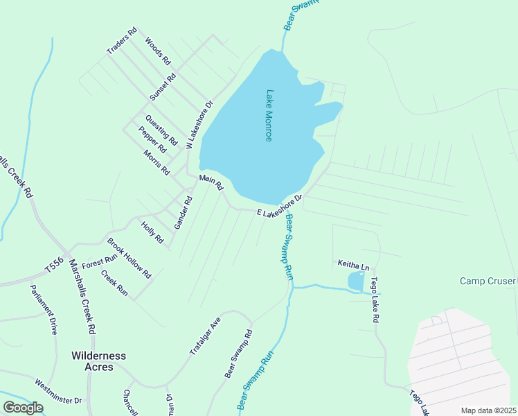 map of restaurants, bars, coffee shops, grocery stores, and more near 6287 East Lakeshore Drive in East Stroudsburg