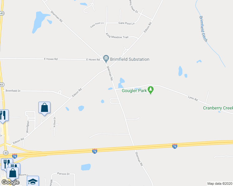 map of restaurants, bars, coffee shops, grocery stores, and more near 4556 Sherman Road in Kent