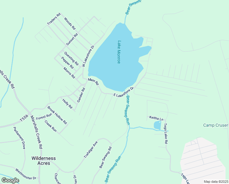 map of restaurants, bars, coffee shops, grocery stores, and more near 6287 East Lakeshore Drive in East Stroudsburg