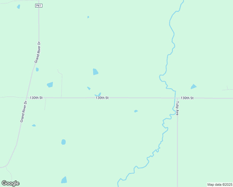 map of restaurants, bars, coffee shops, grocery stores, and more near 130th Street in Lorimor
