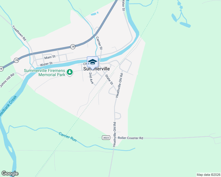 map of restaurants, bars, coffee shops, grocery stores, and more near Horseshoe Road in Summerville