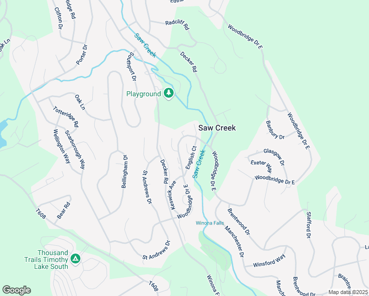 map of restaurants, bars, coffee shops, grocery stores, and more near 110 Falls Circle in Bushkill