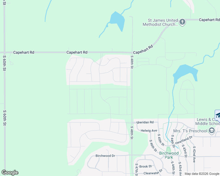 map of restaurants, bars, coffee shops, grocery stores, and more near 13139 South 48th Street in Papillion