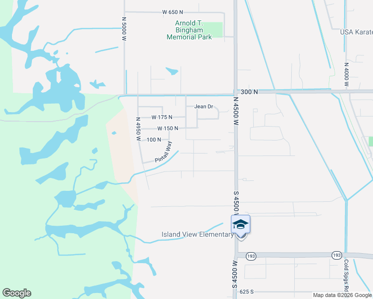 map of restaurants, bars, coffee shops, grocery stores, and more near 116 North 4850 West in West Point