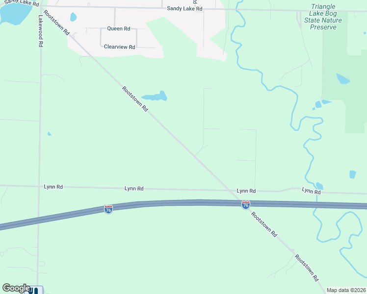 map of restaurants, bars, coffee shops, grocery stores, and more near 4585 Rootstown Road in Ravenna